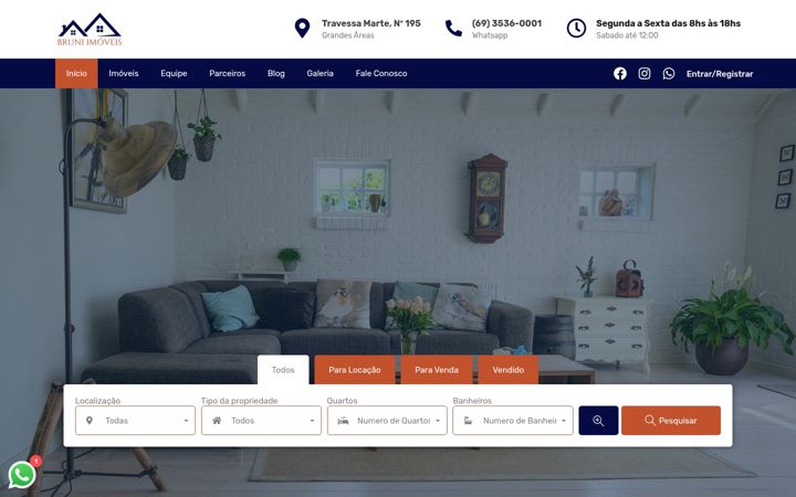 Screenshot of bruniimoveis.com.br