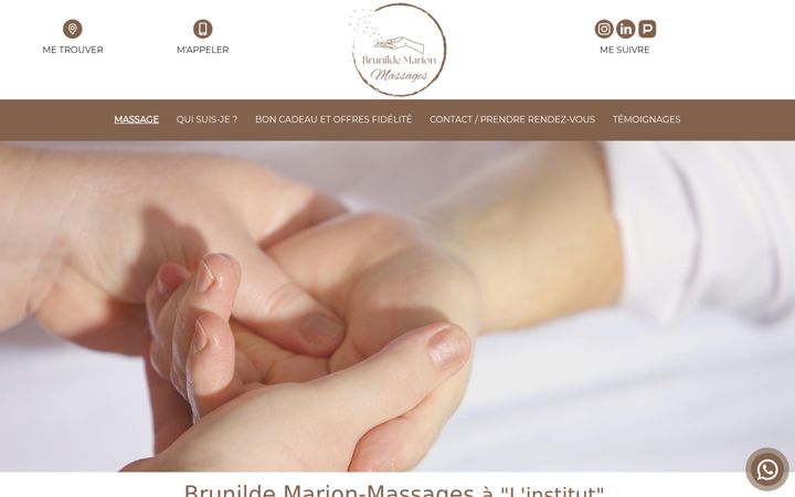 Screenshot του brunildemarion-massages.fr