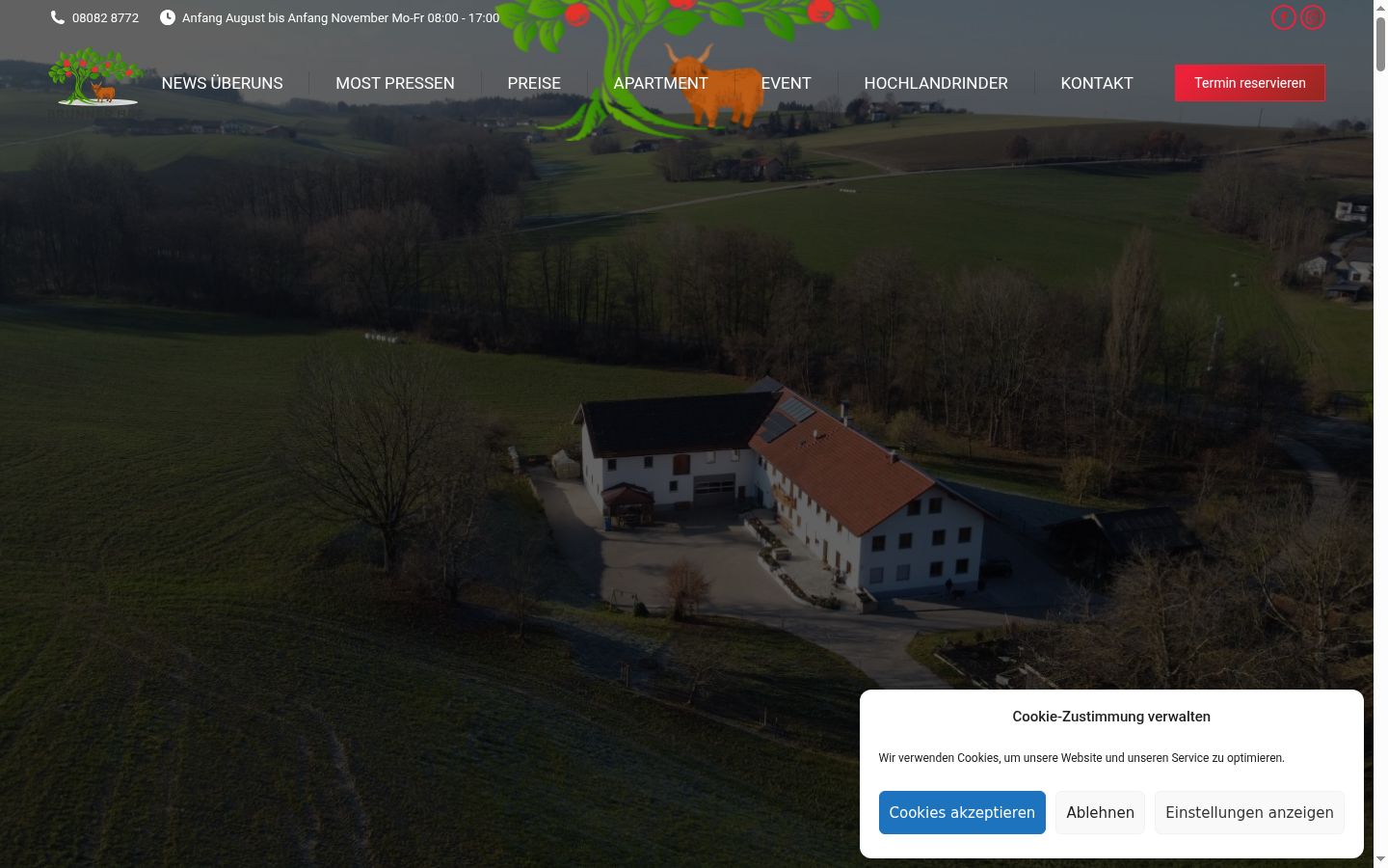 Sutikimo reklamjuostės, rodytos prieš bet kokią sąveiką, ekrano kopija