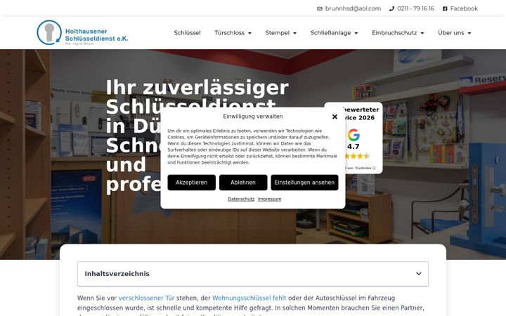 Screenshot of brunn-sicherheitstechnik.de