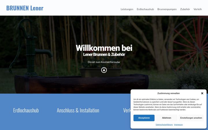 Екранна снимка на brunnen-lener.de