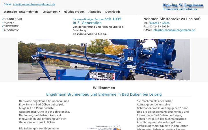 Screenshot of brunnenbau-engelmann.de
