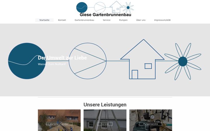 Screenshot of brunnenbau-giese.de