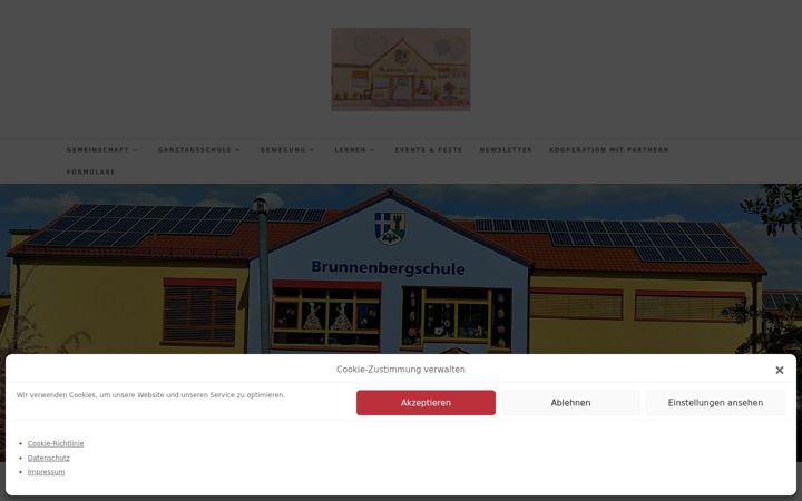 Екранна снимка на brunnenbergschule.de