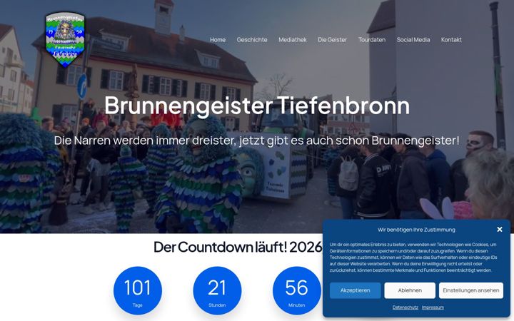Screenshot of brunnengeister-tiefenbronn.de