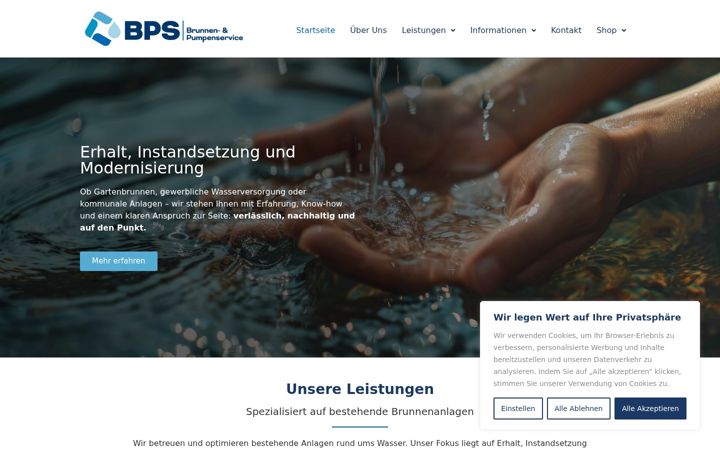Screenshot of brunnenpumpenservice.de