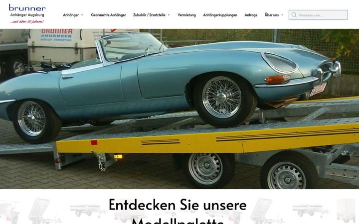 Screenshot of brunner-anhaenger.de