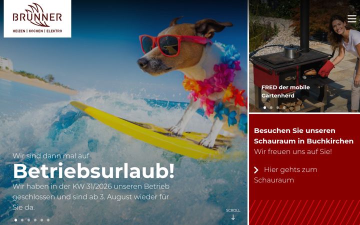 Screenshot of brunnergmbh.at