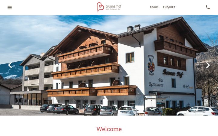 Screenshot of brunnerhof.it