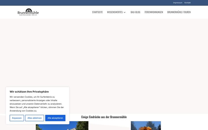 Screenshot of brunnermuehle.de