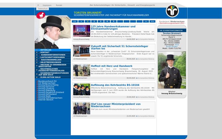 Screenshot of brunnert-schornsteinfeger.de