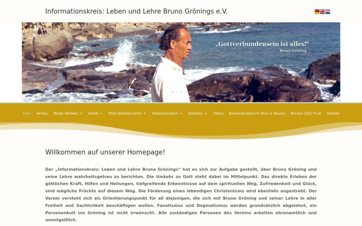Screenshot of bruno-groening.net