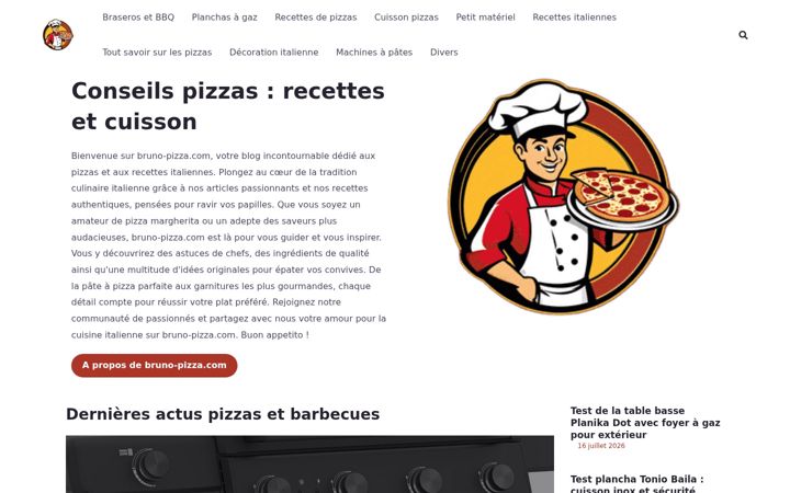 Screenshot of bruno-pizza.com