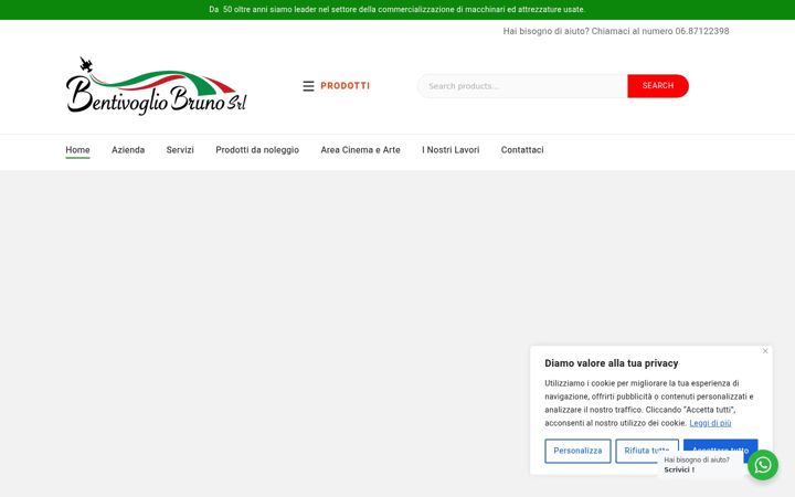 Screenshot of brunobentivoglio.it