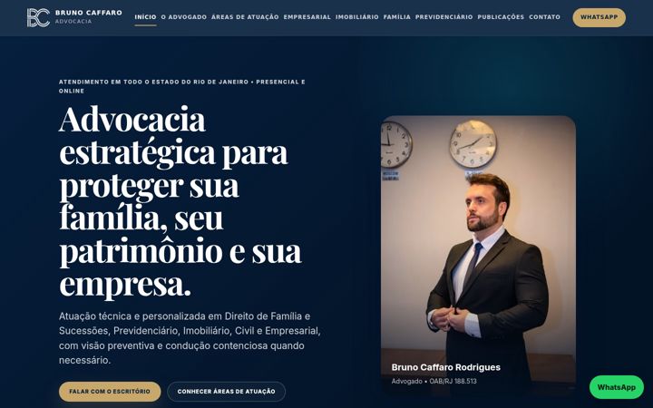 Screenshot of brunocaffaro.com.br