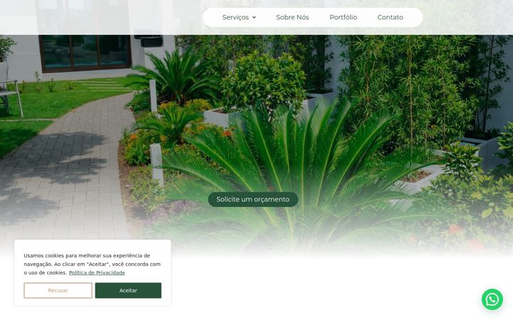 Screenshot of brunocastropaisagismo.com.br