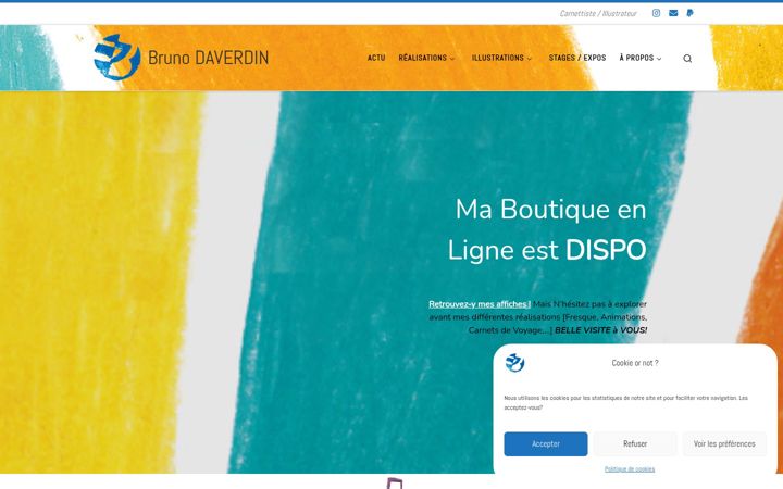 Screenshot of brunodaverdin.com