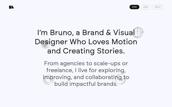 Screenshot of brunodeaviz.com