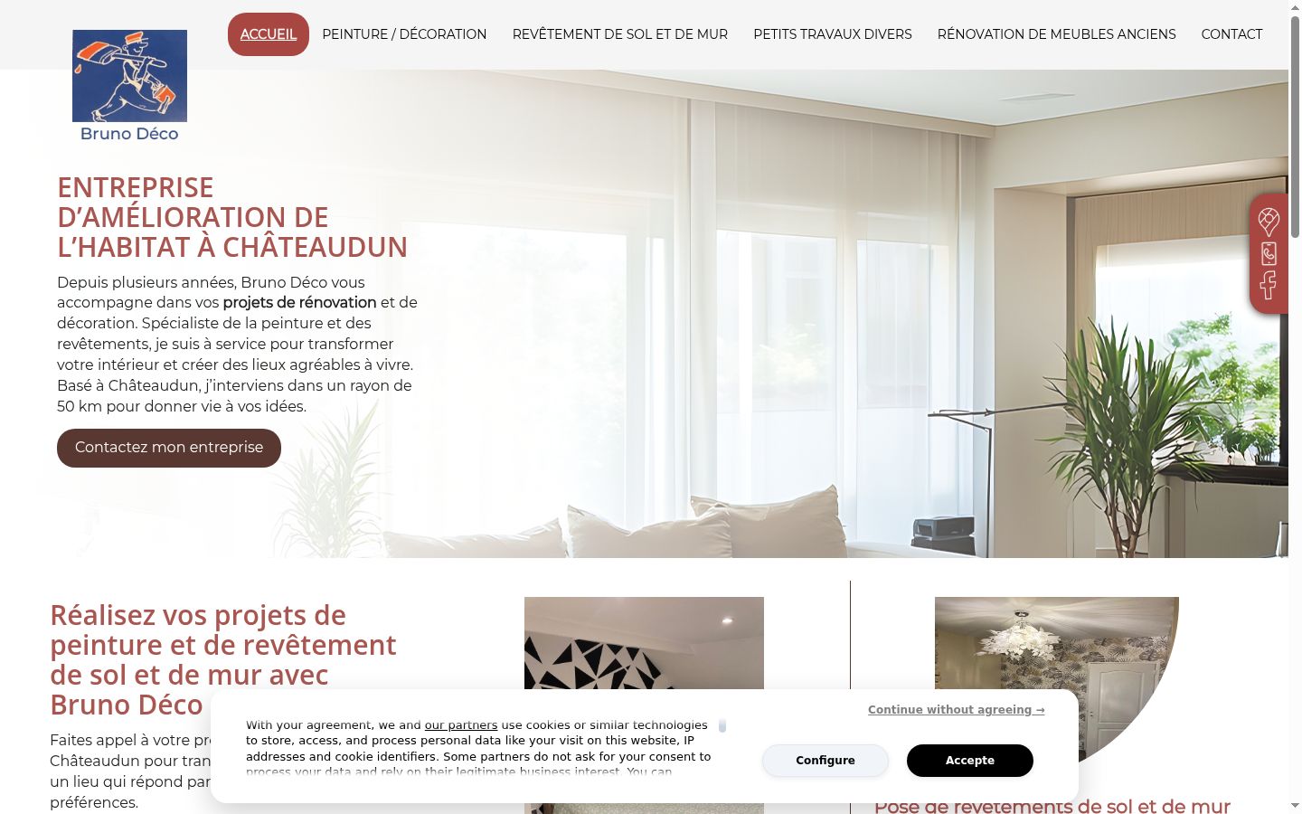 Screenshot tal-banner tal-kunsens muri qabel kwalunkwe interazzjoni