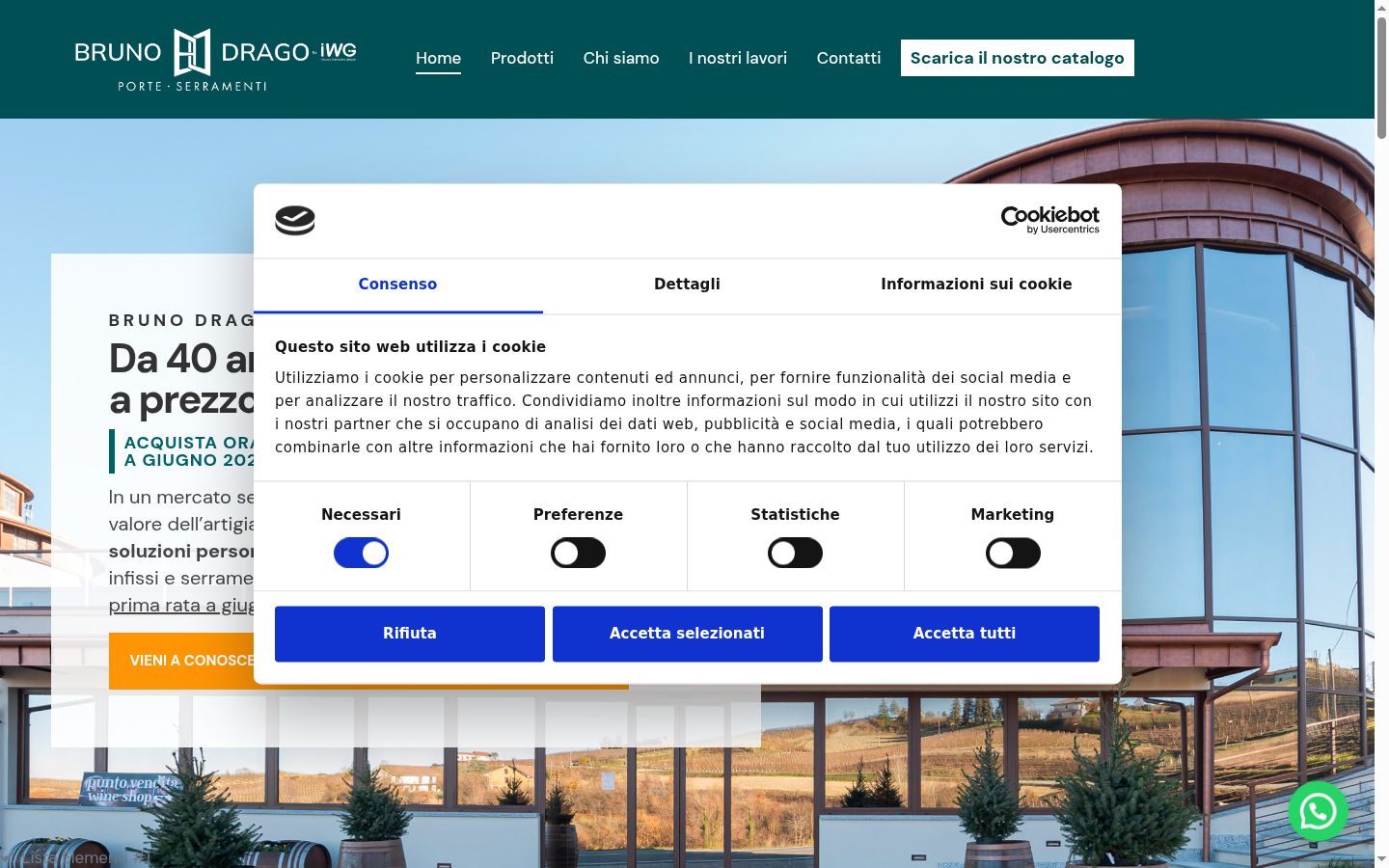 Screenshot tal-banner tal-kunsens muri qabel kwalunkwe interazzjoni
