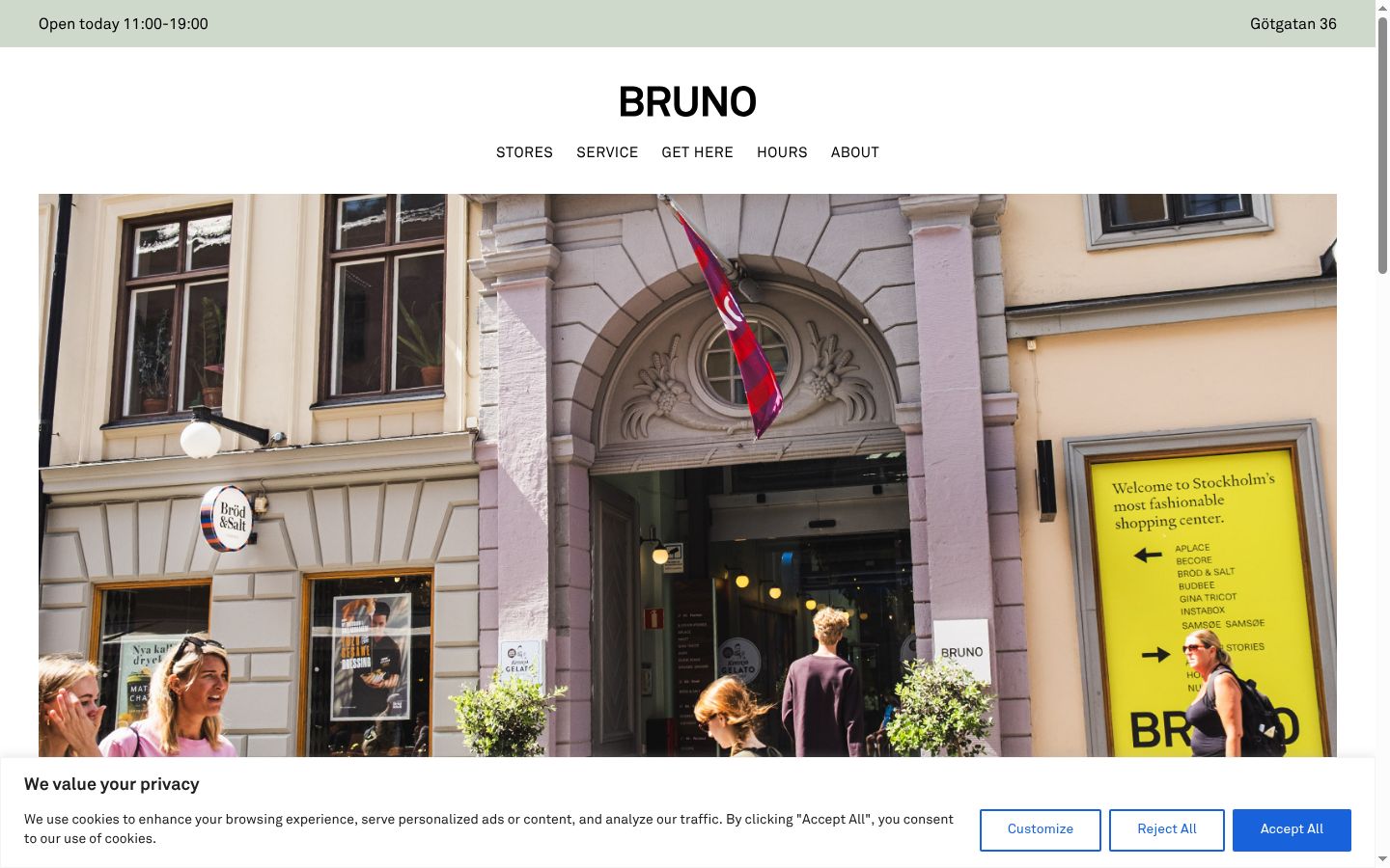 Screenshot des Einwilligungsbanners vor jeglicher Interaktion