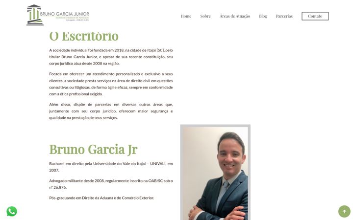 Screenshot of brunogarciajunior.adv.br