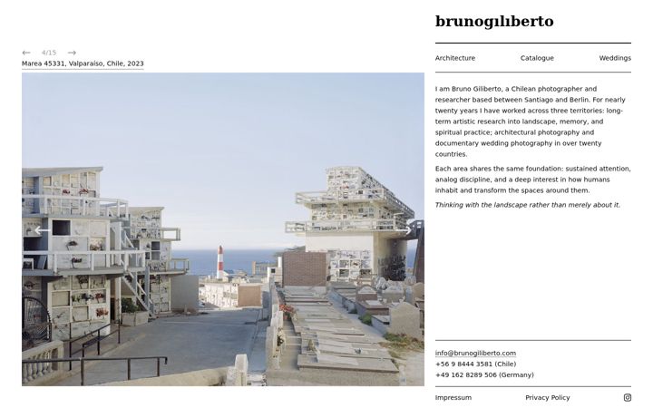 Screenshot of brunogiliberto.com