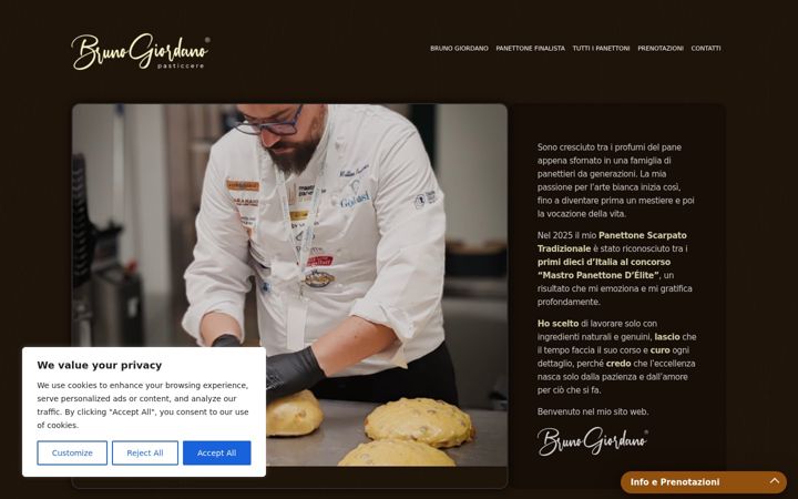 Screenshot of brunogiordano.it
