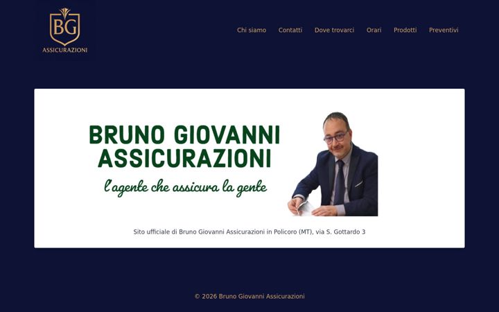 Screenshot of brunogiovanniassicurazioni.it