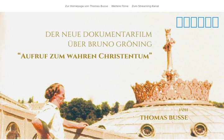 Screenshot stránky brunogroening-film.de