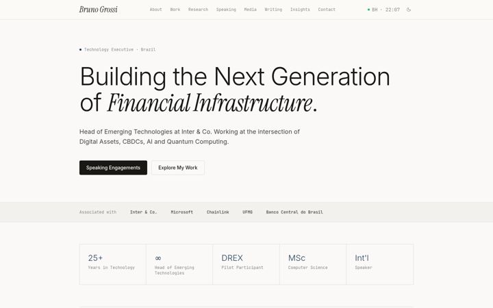 Screenshot of brunogrossi.com