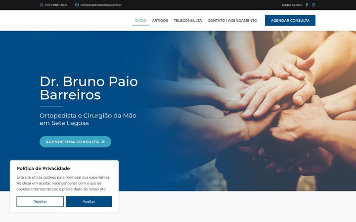 Screenshot stránky brunomao.com.br