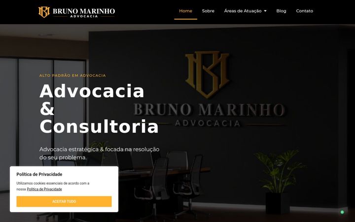 Screenshot of brunomarinhoadv.com.br