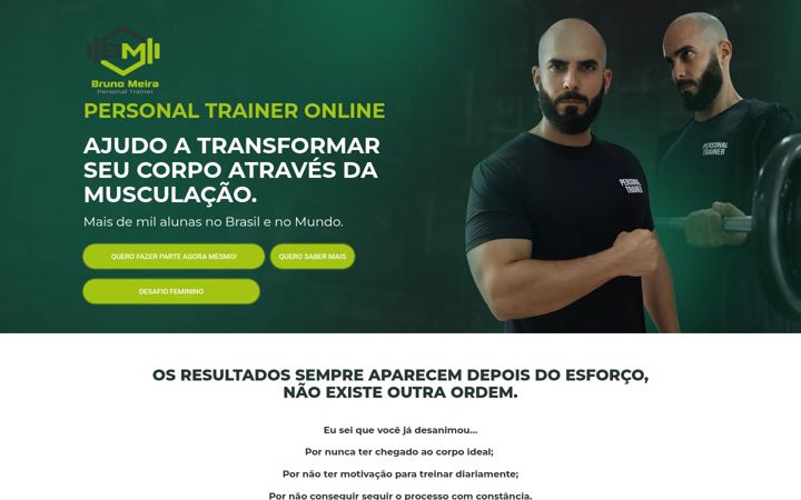 Screenshot stránky brunomeira.com.br