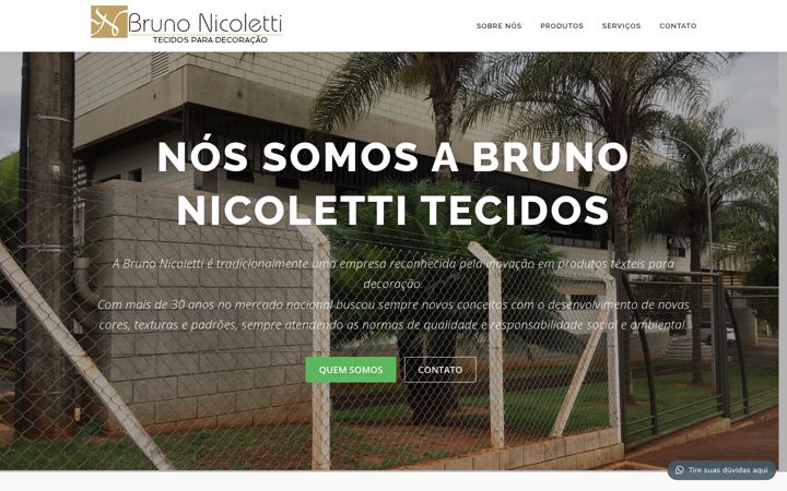 Screenshot stránky brunonicoletti.com.br