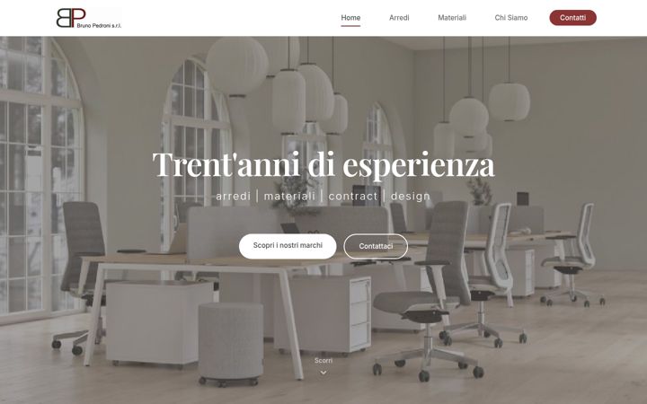Screenshot of brunopedroni.com