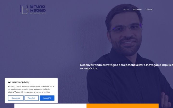 Screenshot of brunorabelo.adv.br
