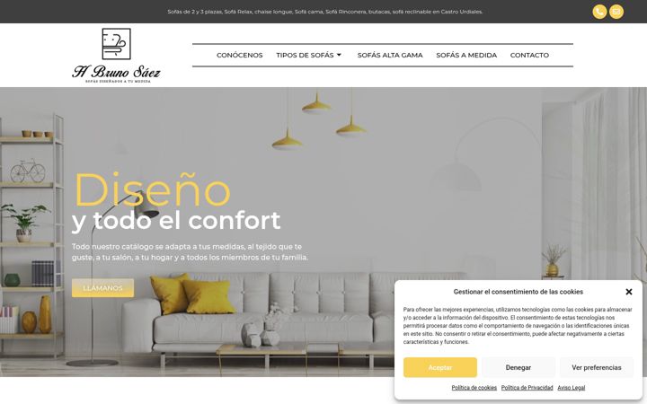 Екранна снимка на brunosaezsofas.es