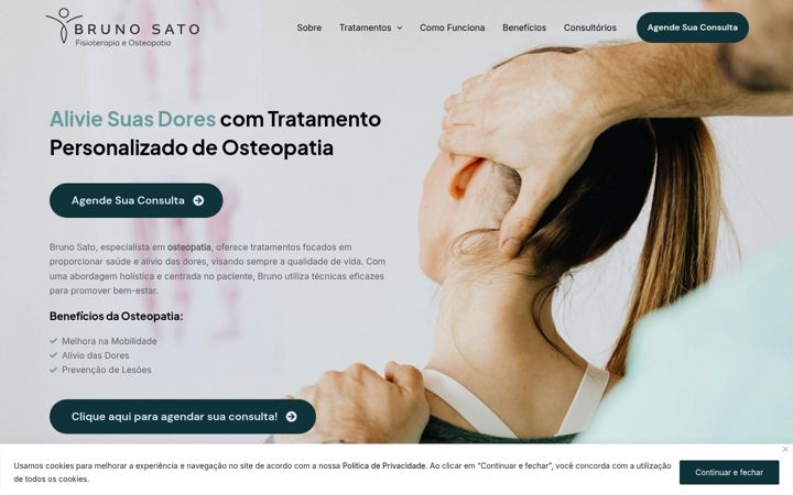 Screenshot of brunosato.com.br
