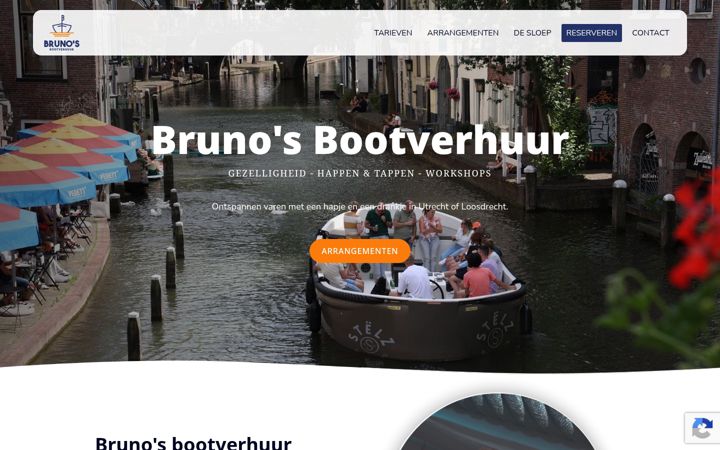 Snímek obrazovky brunosbootverhuur.nl