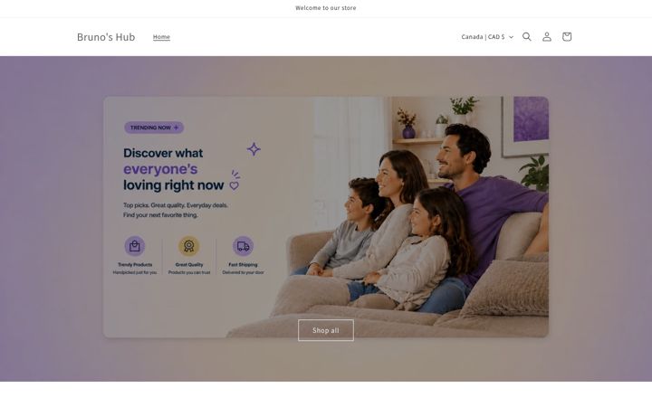 Screenshot of brunoshub.com
