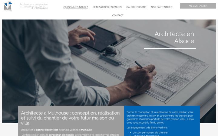 Screenshot of brunovedrine-architecte.fr