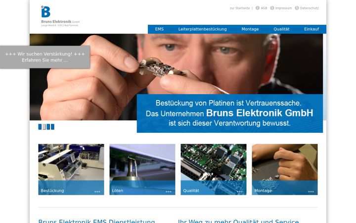 Screenshot of bruns-elektronik.de