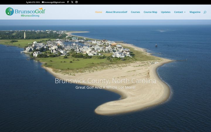 Screenshot of brunscogolf.com
