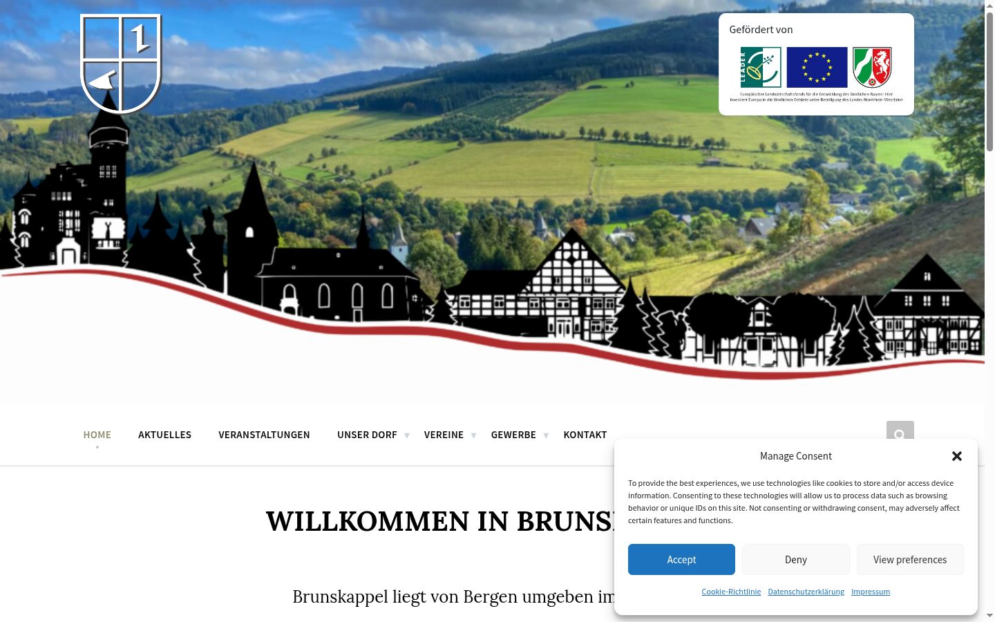 Screenshot tal-banner tal-kunsens muri qabel kwalunkwe interazzjoni