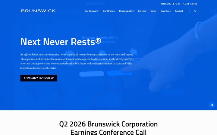 Screenshot of brunswick.com