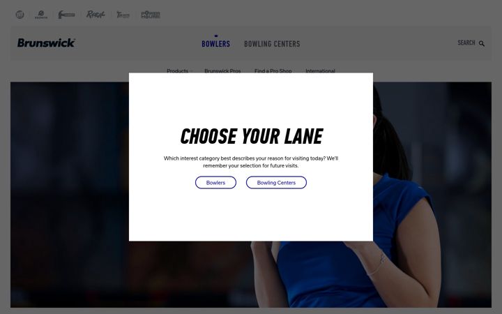Screenshot of brunswickbowling.com