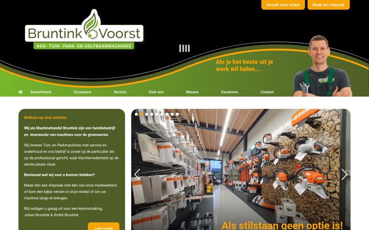 Zrzut ekranu bruntinkvoorst.nl