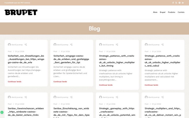 Screenshot di brupet.com.br