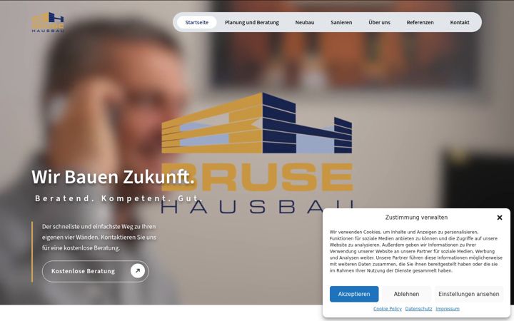 Screenshot of bruse-hausbau.de